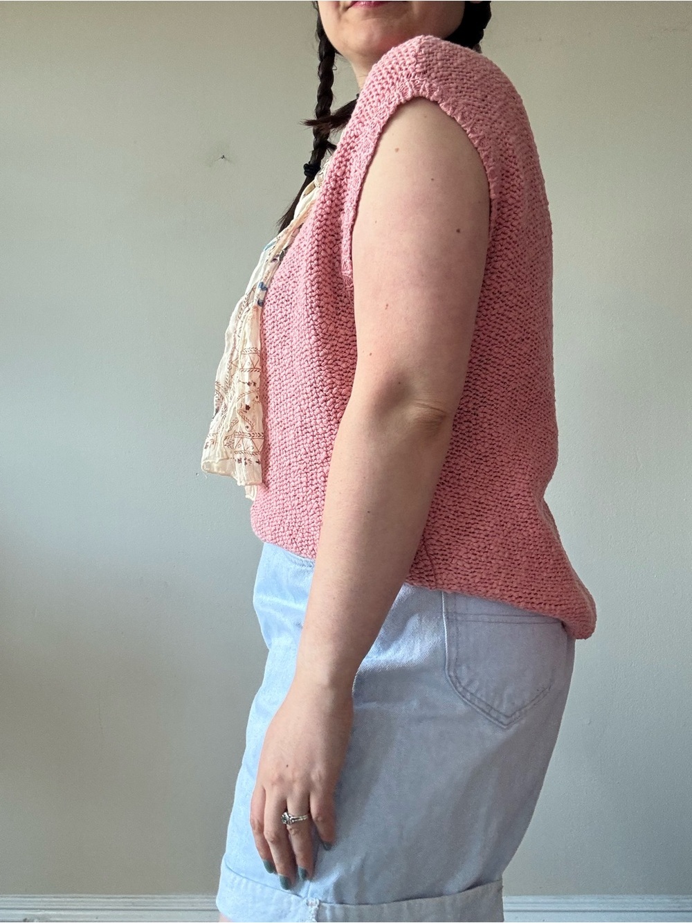 Coldwater Creek Dusty Rose Knit Tank - Picture 3 of 9